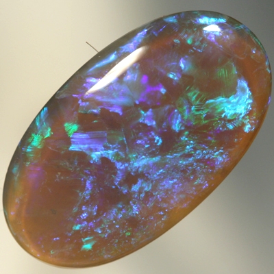 SOLID BLACK CRYSTAL OPAL Green Harlequin pattern. With VIDEO